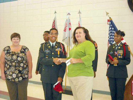 EDU JROTC donates to relay