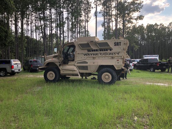 Wayne murder suspect - WCSO vehicle